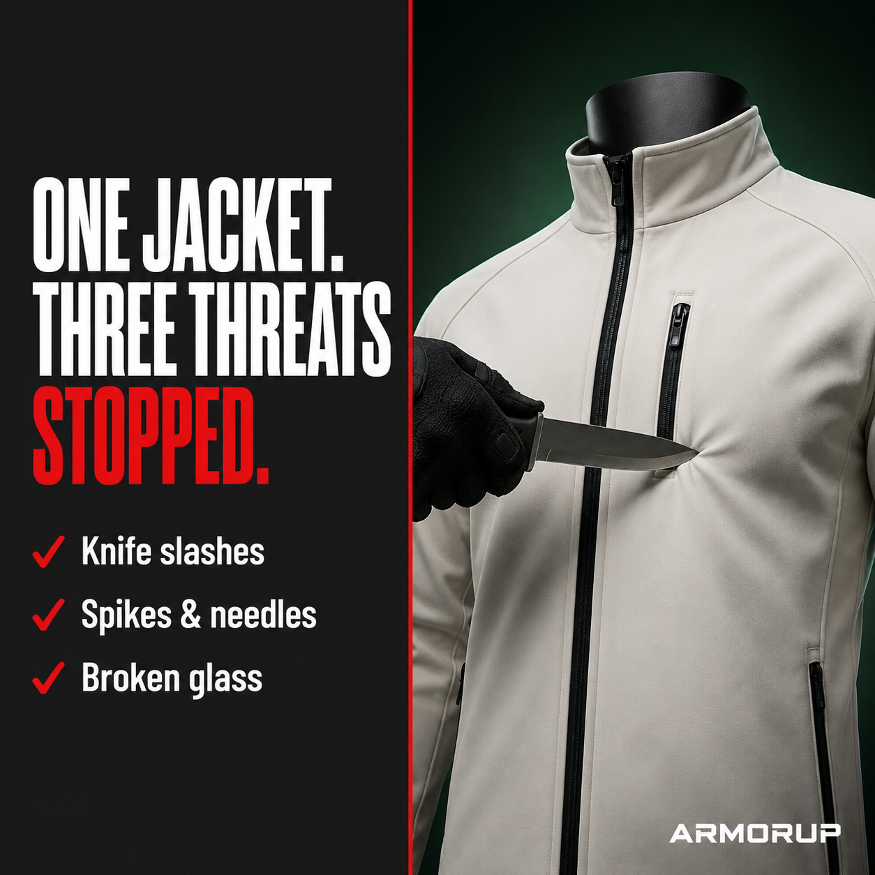 ArmorUp™ Stab-Resistant Softshell Jacket and Vest